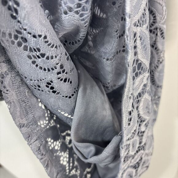 NWT Abbot Lace 3/4 Sleeves Slate Blue Small - Picture 6 of 6